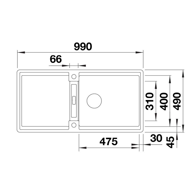 Мийка ADIRA XL 6 S-F SILGRANIT (в рівень) темна скеля BLANCO (527627) Мийка ADIRA XL 6 S-F SILGRANIT (в рівень) темна скеля BLANCO (527627)