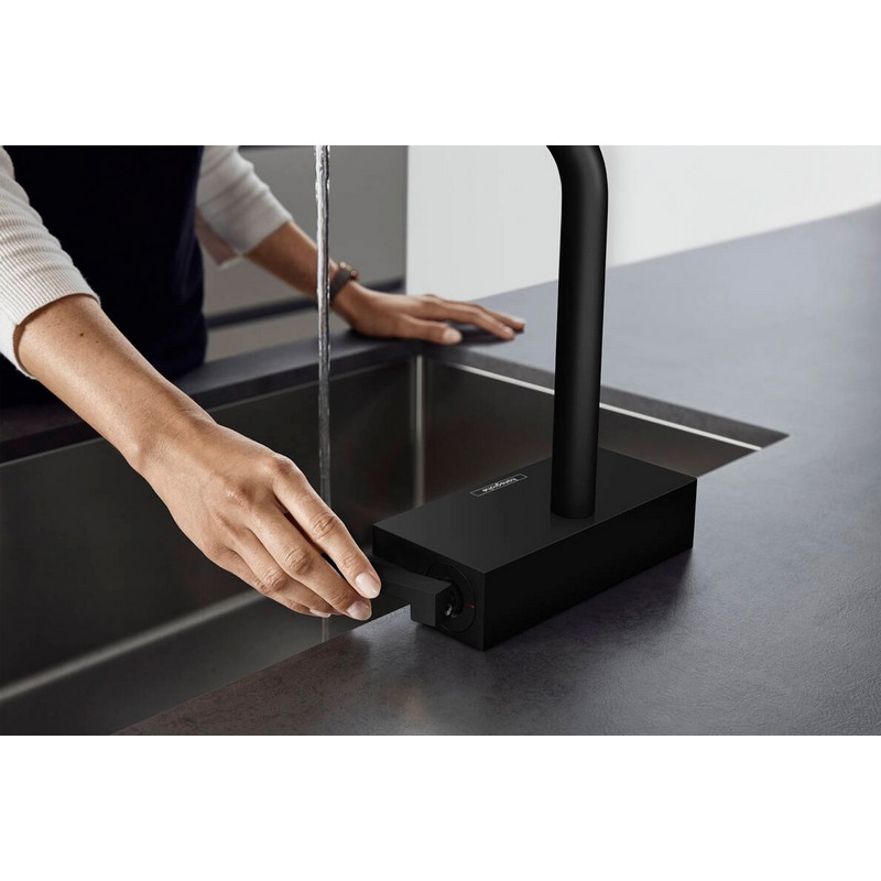 Змішувач для кухні Aquno Select M81 (в/ш) чорний матовий Hansgrohe Змішувач для кухні Aquno Select M81 (в/ш) чорний матовий Hansgrohe