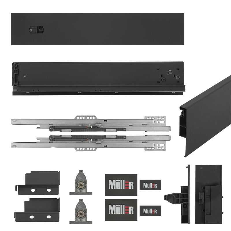 Комплект для внутрішньої шухляди Muller Box profi line 3D L=350 Н=95 антрацит Комплект для внутрішньої шухляди Muller Box profi line 3D L=350 Н=95 антрацит