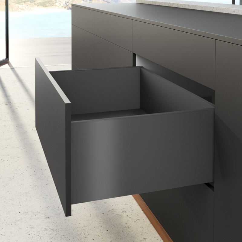 AvanTech YOU Комплект боковин (без кріплення) H=251, L=450мм, антрацит (9353450) Hettich AvanTech YOU Комплект боковин (без кріплення) H=251, L=450мм, антрацит (9353450) Hettich