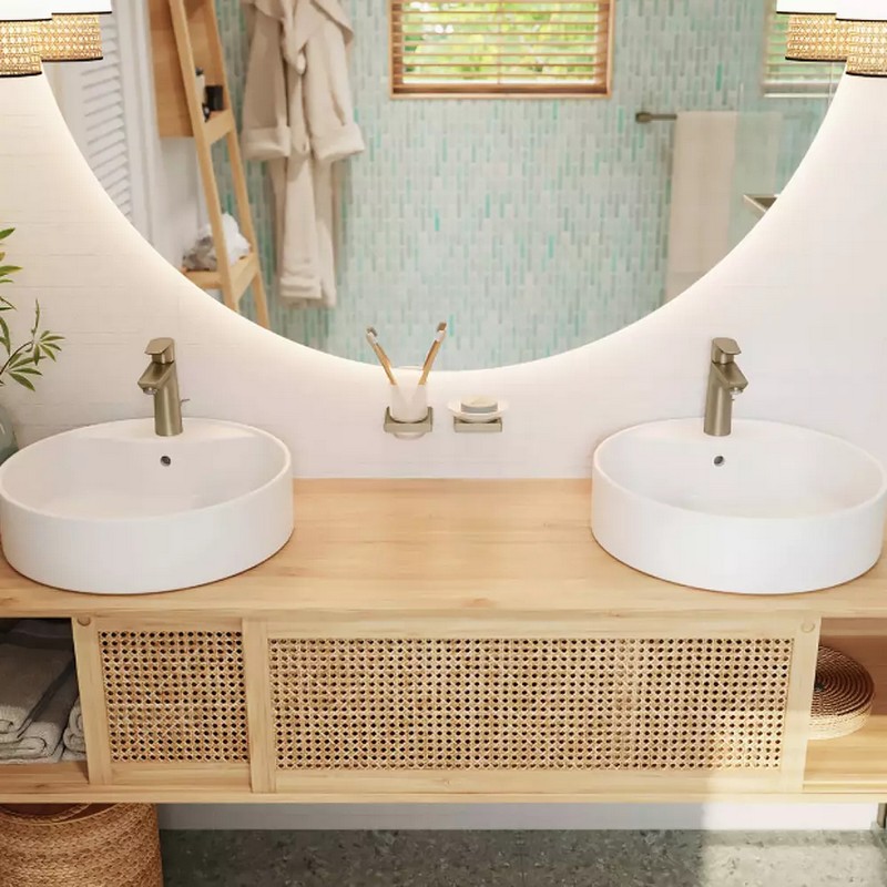 Змішувач для умивальника Talis E 110 з донним клапаном pop-up Brushed Bronze Hansgrohe (71710140)