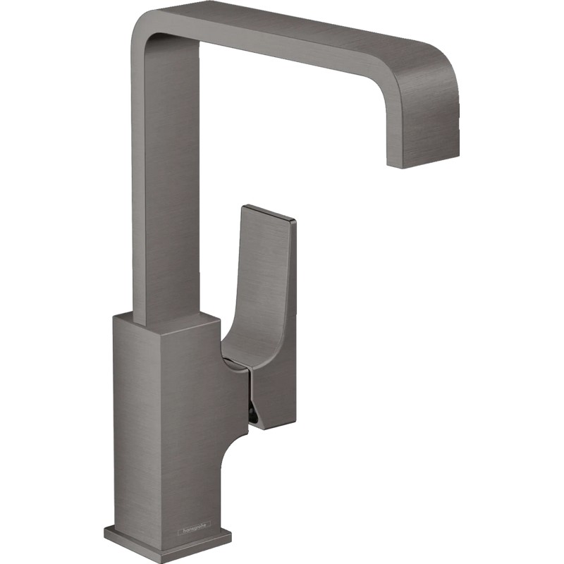 Змішувач для умивальника Metropol 230 із зливним клапаном Push-Open Black Chrome Hansgrohe (32511340)