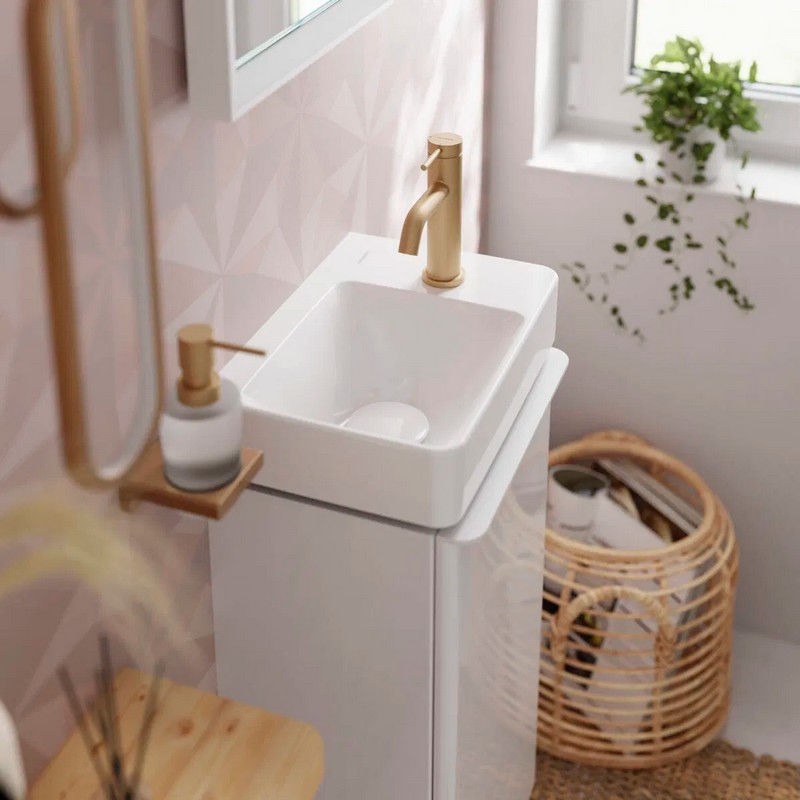 Змішувач для умивальника Tecturis S 80 CoolStart без донного клапана Brushed Bronze Hansgrohe (73301140) Змішувач для умивальника Tecturis S 80 CoolStart без донного клапана Brushed Bronze Hansgrohe (73301140)