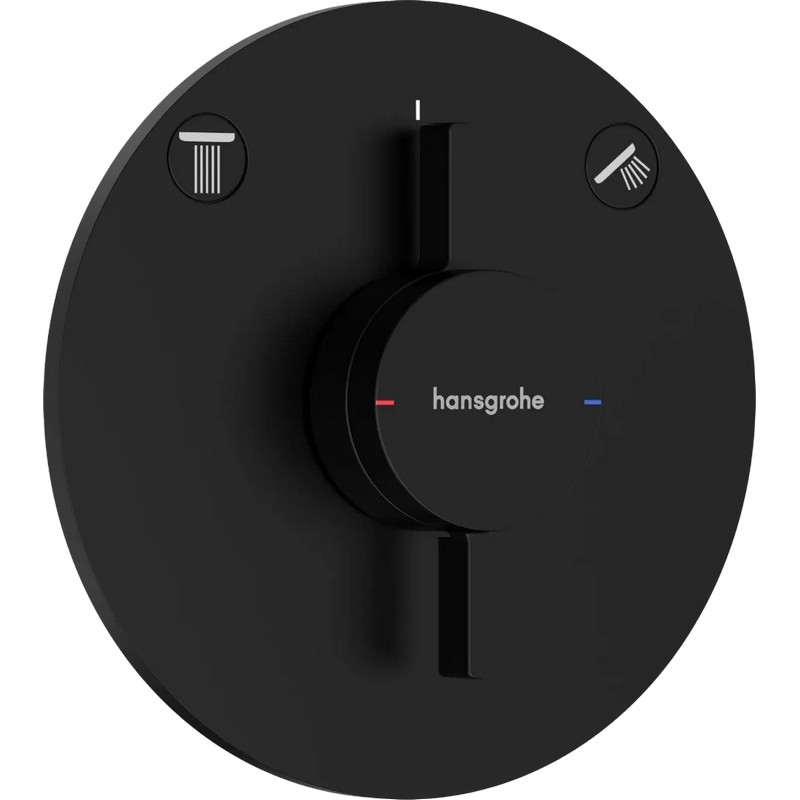 Змішувач прихованого монтажу DuoTurn S Matt Black Hansgrohe (75418670)