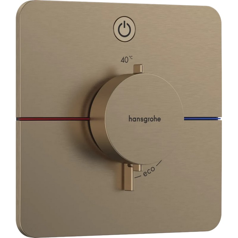 Термостат прихованого монтажу ShowerSelect Comfort Q на 1 функцію  Brushed Bronze Hansgrohe (15581140)