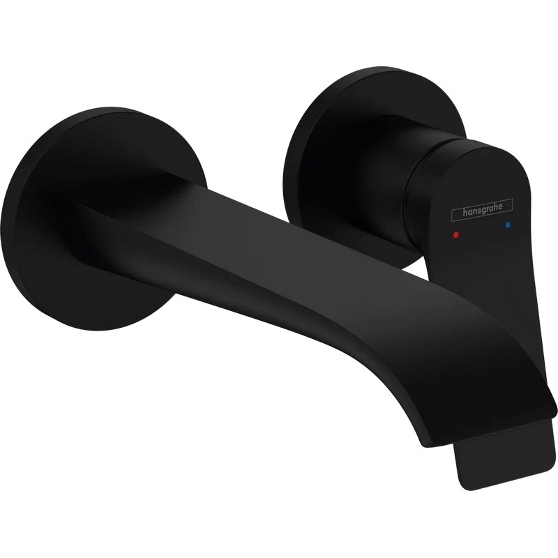 Змішувач для умивальника настінний Vivenis прихованого монтажу Matt Black Hansgrohe (75050670)