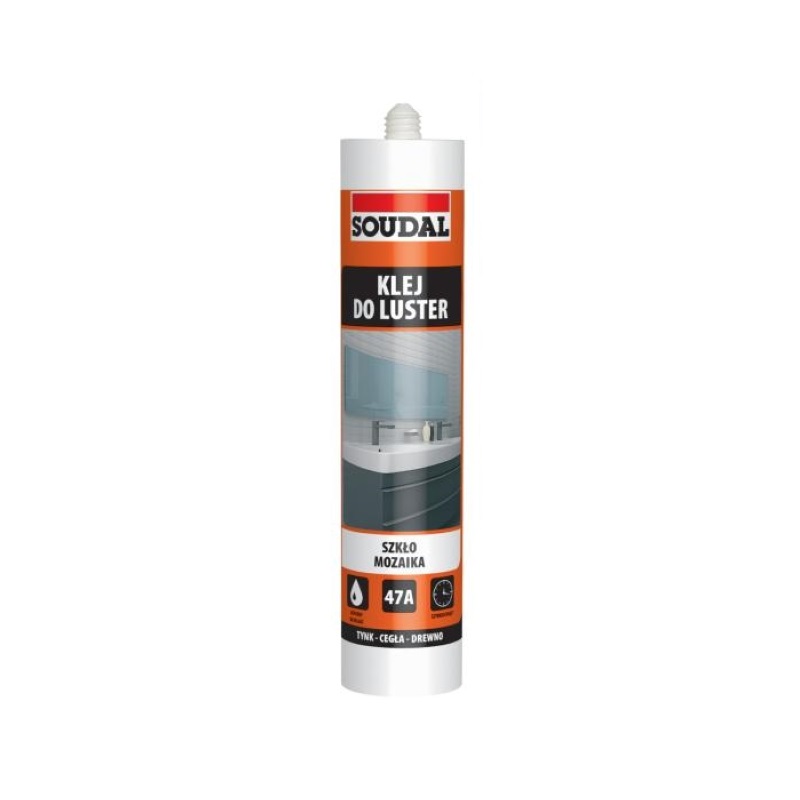 Клей монтажнй для дзеркал 47А, синтетичний каучук, бежевий, Soudal, 280 ml Клей монтажнй для дзеркал 47А, синтетичний каучук, бежевий, Soudal, 280 ml
