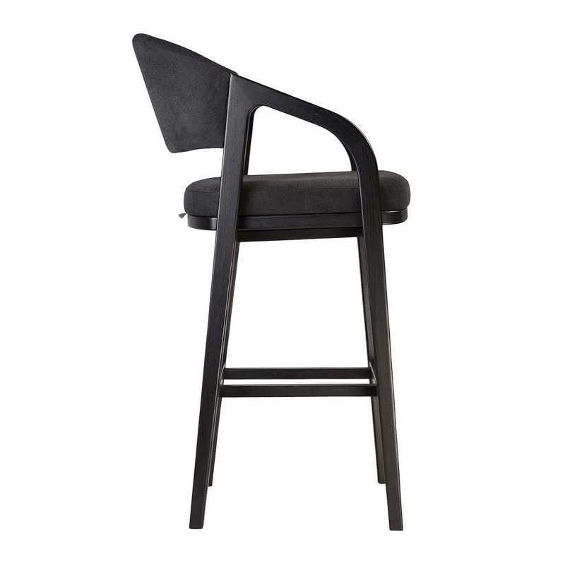 Крісло барне Otis чорний дуб / Belfast 25 Крісло барне Otis чорний дуб / Belfast 25
