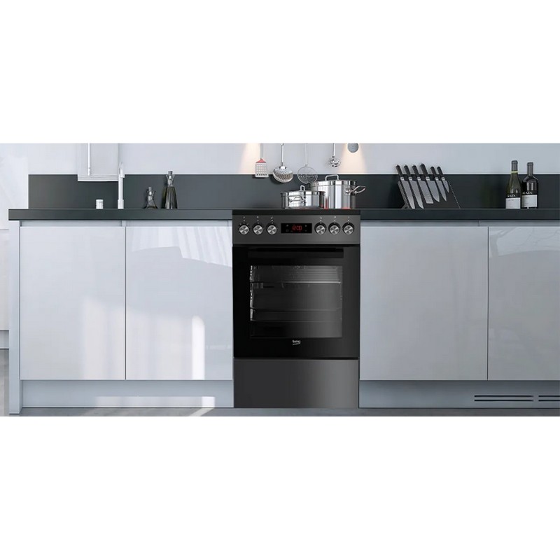 Плита Beko комбінована FSM52330DAO 50см чорний Beko Плита Beko комбінована FSM52330DAO 50см чорний Beko