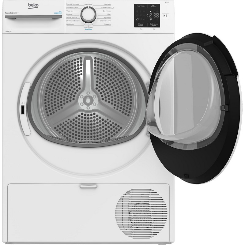 Сушильна машина BM3T38239WW Beko тепловий насос білий Beko Сушильна машина BM3T38239WW Beko тепловий насос білий Beko