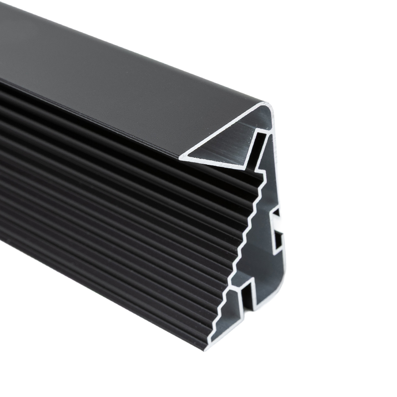 Профіль GOLA горизонтальний LED Ferro Fiori, L=4100 мм, type L/С, чорний