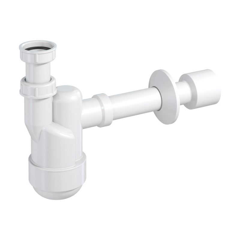 Cифон для умивальника Ventloc з кулькою, безз верха, телескоп. труба d32/50 Prevex