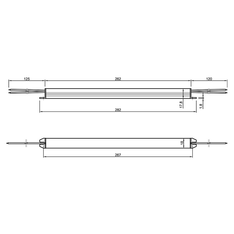 Блок живлення UltraSLIM, 24-36-IP20-2Y, метал. корпус