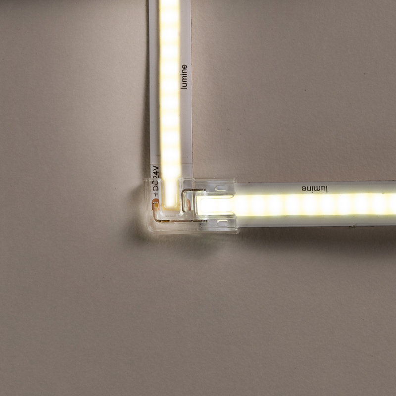 Кутовий з'єднувач SMD/COB 8 mm, проколювального типу