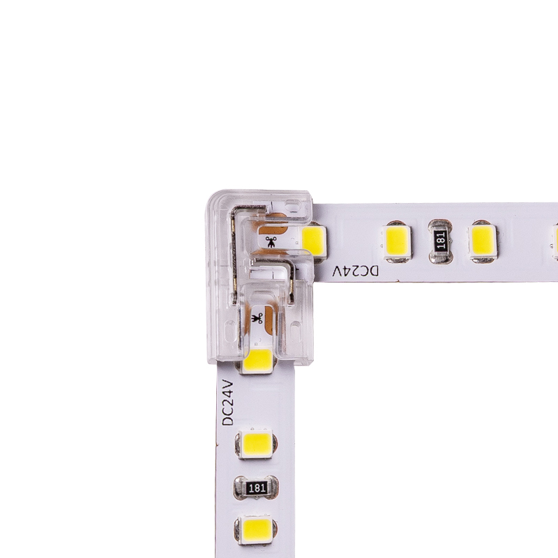 Кутовий з'єднувач SMD/COB 8 mm, проколювального типу
