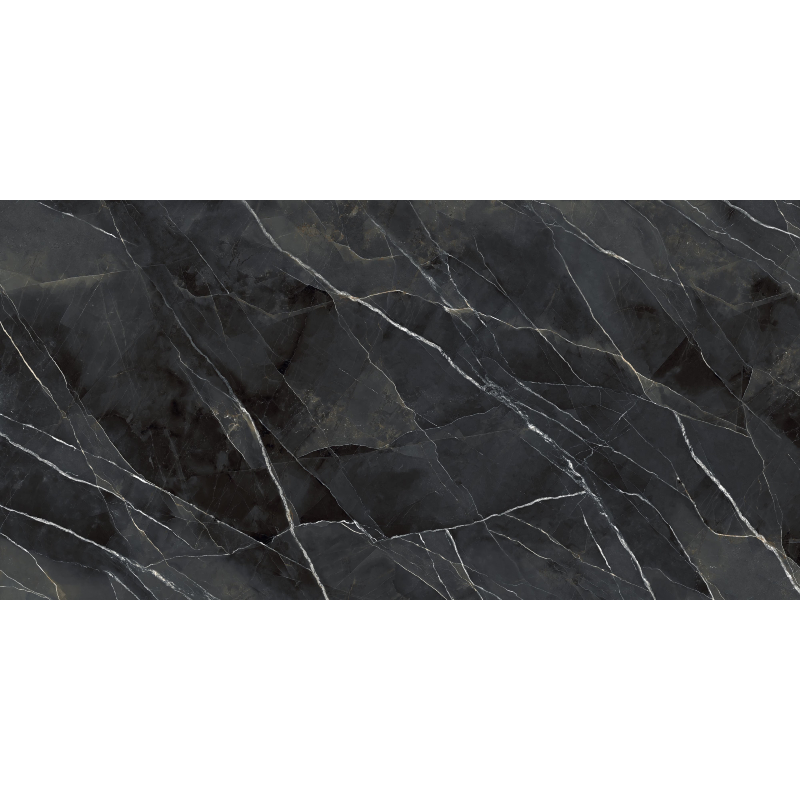 Керамограніт Laminam Diamond Calacatta Black BM(B) lucidato starlit 5,8 мм 3240х1620
