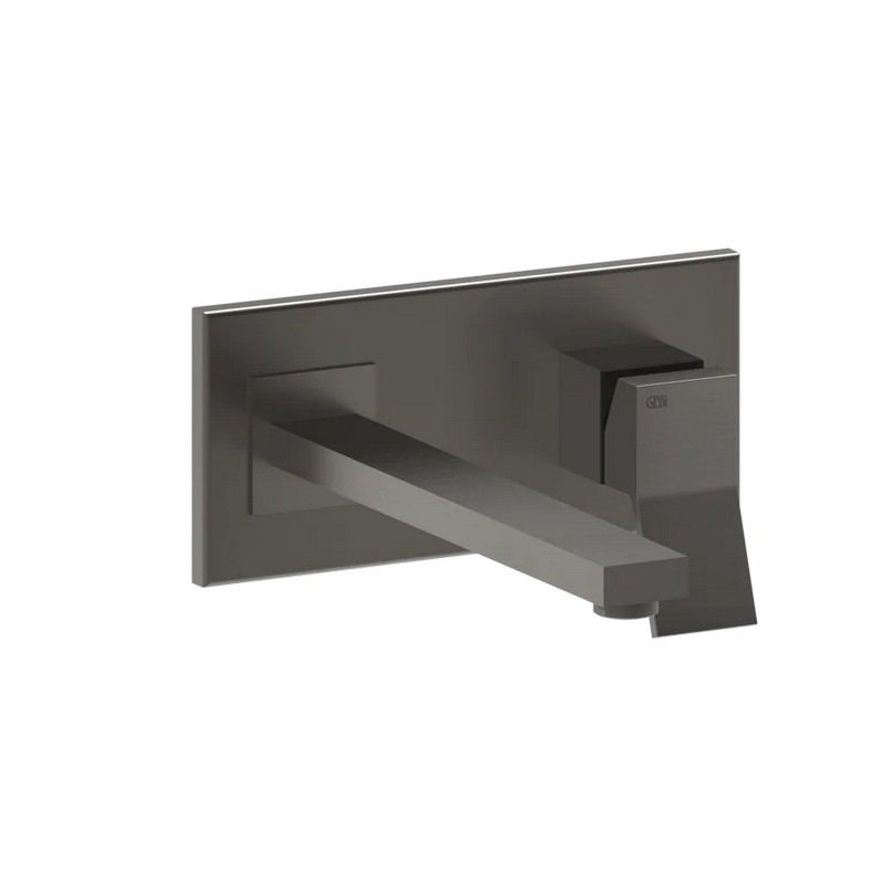 Змішувач для умивальника Gessi Rettangolo K середній вилив Black Metal Brushed PVD (53088707) Gessi