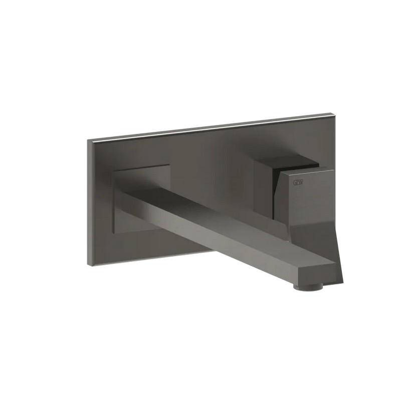 Змішувач для умивальника Gessi Rettangolo K довгий вилив Black Metal Brushed PVD (53090707) Gessi