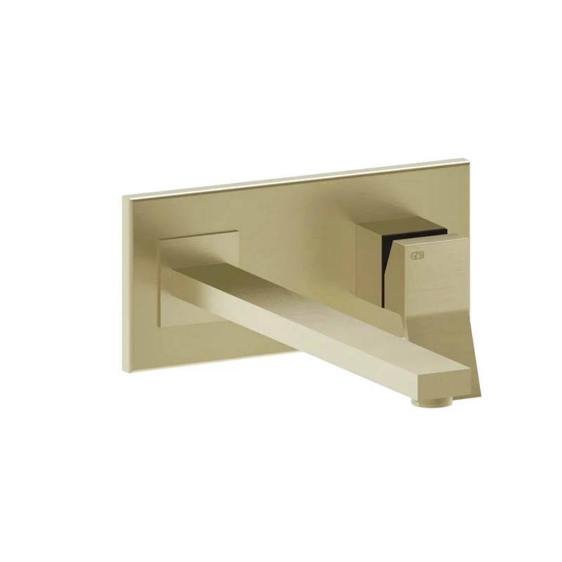 Змішувач для умивальника Gessi Rettangolo K довгий вилив Brushed Brass PVD (53090727) Gessi Змішувач для умивальника Gessi Rettangolo K довгий вилив Brushed Brass PVD (53090727) Gessi