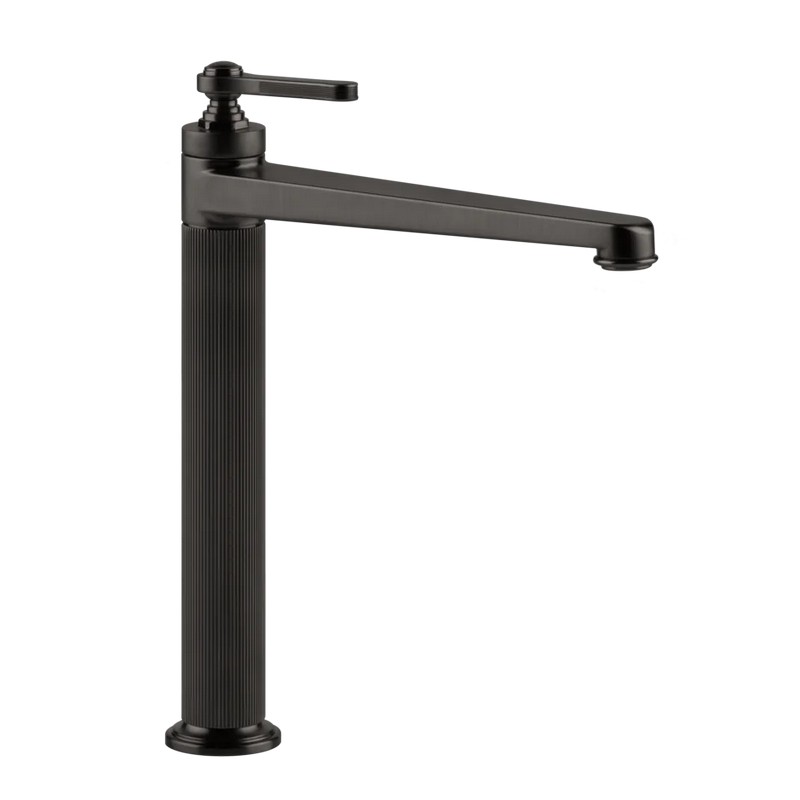 Змішувач для умивальника Gessi Venti 20 з донним клапаном Black Metal Bruched PVD (65003707) Gessi
