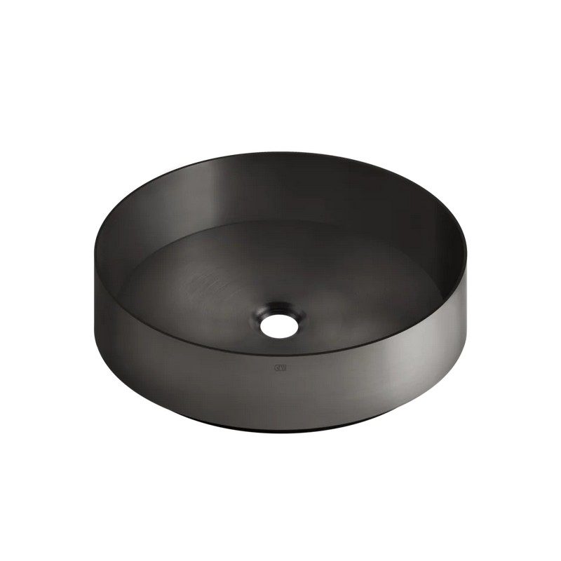 Умивальник Inciso накладний на стільницю, 40 см Black Metal Bruched PVD (54601707) Gessi