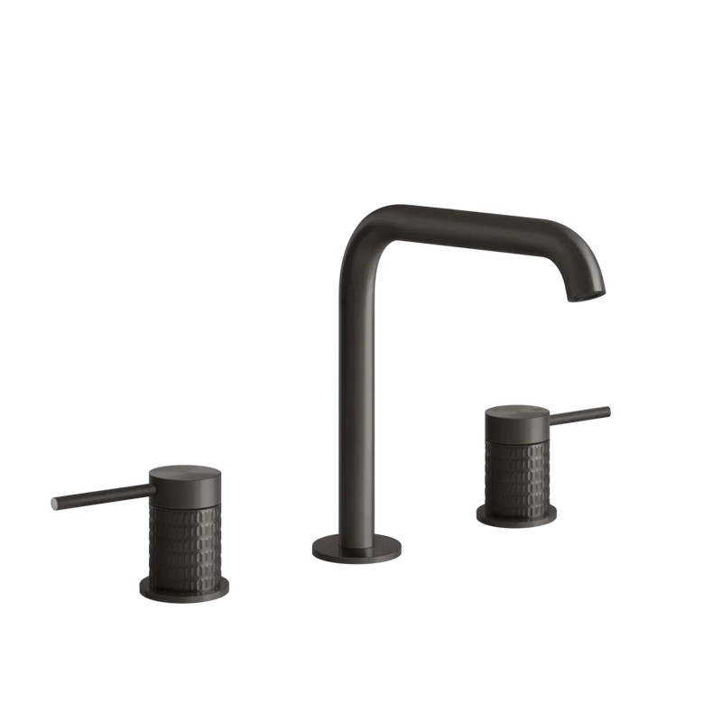 Змішувач для умивальника 316 на 3 отвори, Black Metal Brushed PVD (54212-707) Gessi