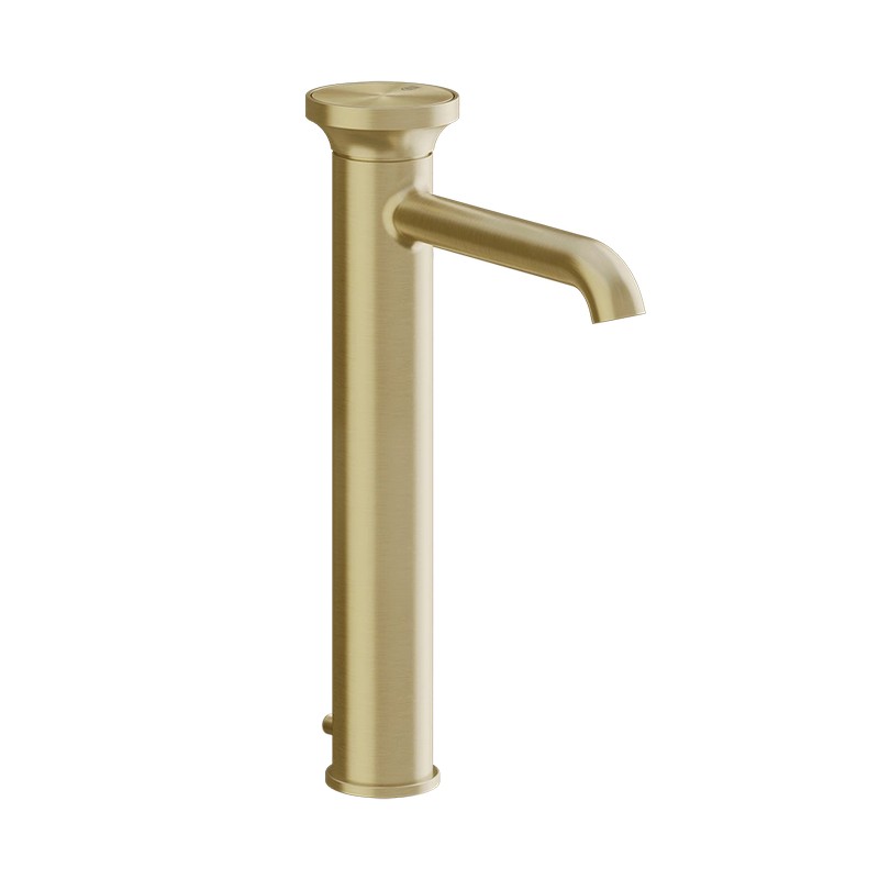 Змішувач для умивальника високий з донним клапаном Origini Brushed Brass PVD (66003727) Gessi