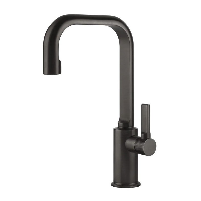 Змішувач для умивальника високий, донний клапан Inciso Black Metal Brushed PVD (58005707) Gessi