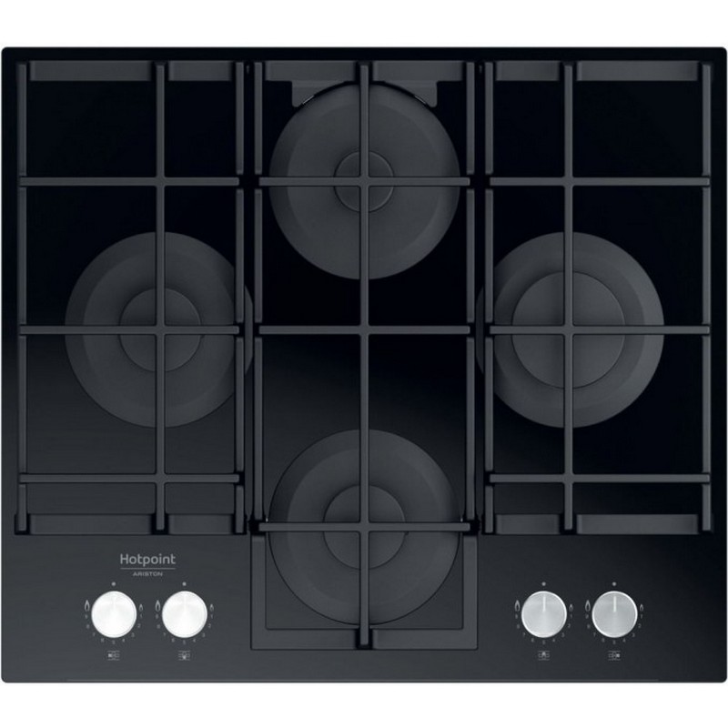 Варильна поверхня газова HAGS 61F/BK чорна Hotpoint-Ariston Варильна поверхня газова HAGS 61F/BK чорна Hotpoint-Ariston