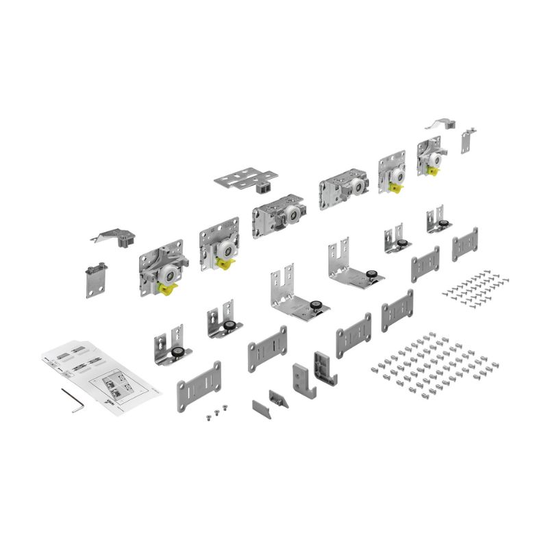 Комплект роликів для 3-дверної шафи, 18-30мм, TopLine L v2.0 Warszawa (9242713) Hettich