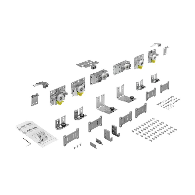 Комплект роликів для 3-дверної шафи, 35-50мм, TopLine L v2.0 Warszawa (9242718) Hettich