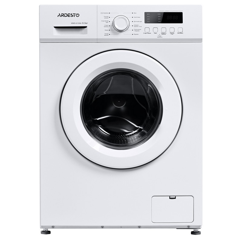 Пральна машина фронтальна WMS-6109W, білий ARDESTO