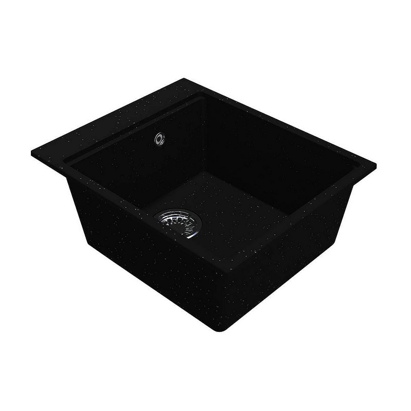 Кухонна мийка LAGOON 420 black shine mirastone Miraggio Кухонна мийка LAGOON 420 black shine mirastone Miraggio