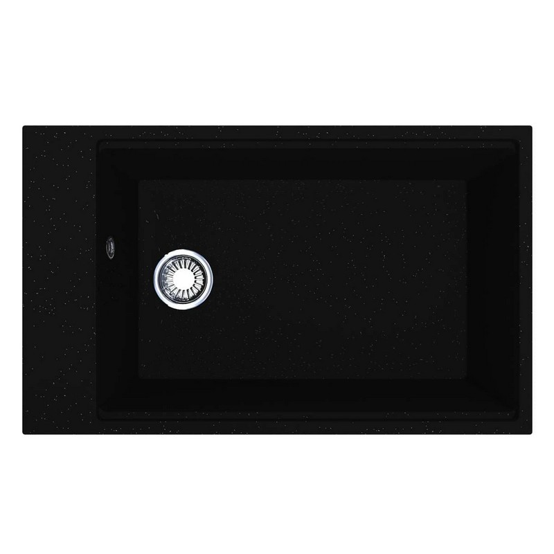 Кухонна мийка LAGOON 760 black shine mirastone Miraggio Кухонна мийка LAGOON 760 black shine mirastone Miraggio