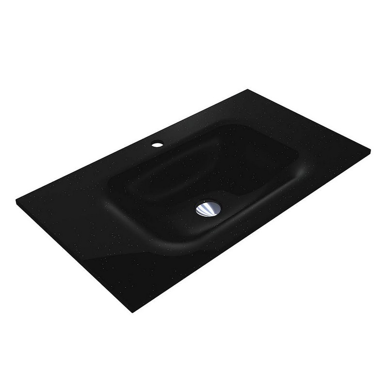 Умивальник JESSEL 800 MIRASTONE black shine mirastone Miraggio
