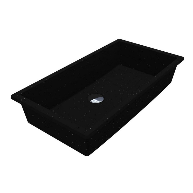 Умивальник BOGOTA 605 MIRASTONE black shine mirastone Miraggio Умивальник BOGOTA 605 MIRASTONE black shine mirastone Miraggio