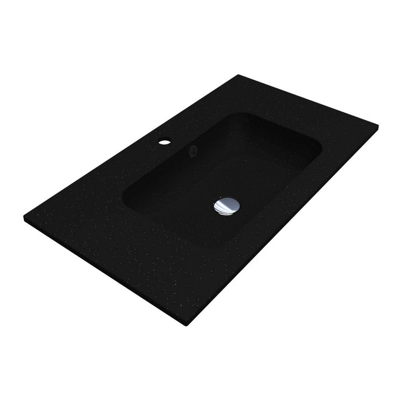 Умивальник DELLA 800 MIRASTONE black shine mirastone Miraggio Умивальник DELLA 800 MIRASTONE black shine mirastone Miraggio