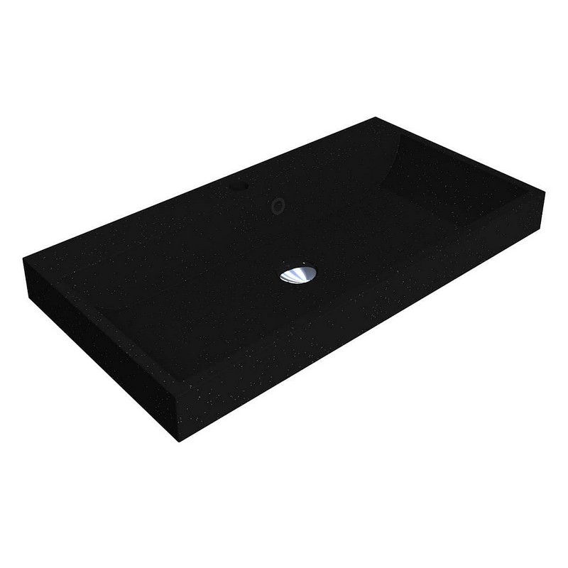 Умивальник VARNA 800 MIRASTONE black shine mirastone Miraggio