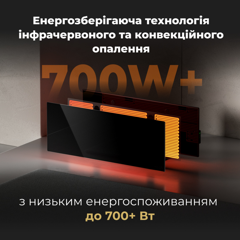 Обігрівач Premium Eco Smart Heater, 700W, Led display GH4S LED (AGH0004S) AENO