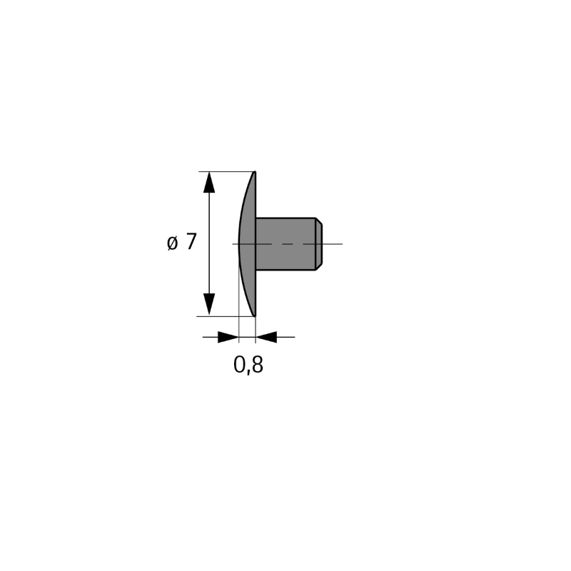 FurnSpin CADRO заглушка для різьбової шпильки, білий матовий (9360714) Hettich FurnSpin CADRO заглушка для різьбової шпильки, білий матовий (9360714) Hettich
