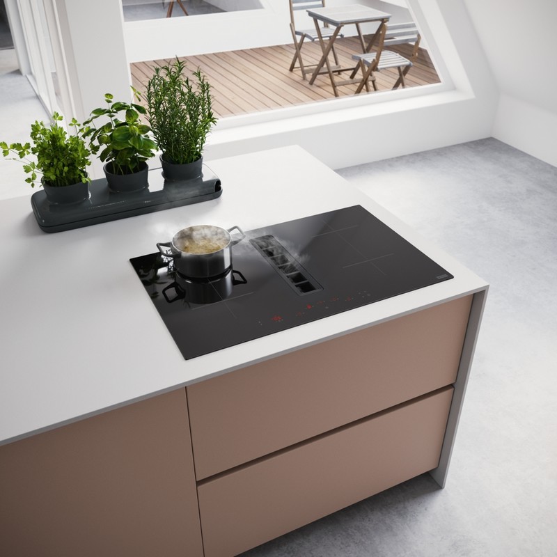 Індукційна панель з інтегрованою витяжкою Maris 2gether Ellipse FMA 8372 4RC HI чорна Franke (340.0731.878)