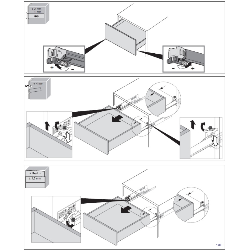 Quadro V6 5D L=500 Silent System (дотяг) повн.в., M (30кг), права
