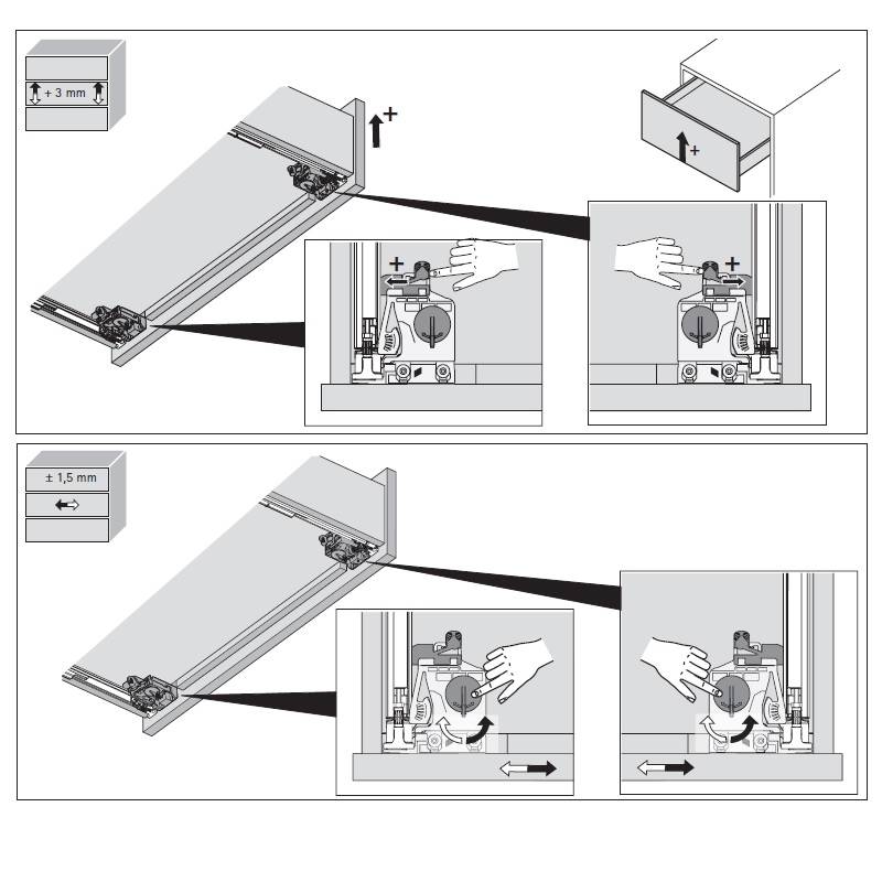 Quadro V6 5D L=500 Silent System (дотяг) повн.в., M (30кг), права