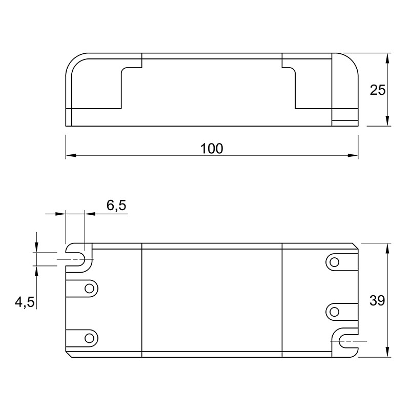 Блок питания, 15W, 12V, IP44, белый, пластик