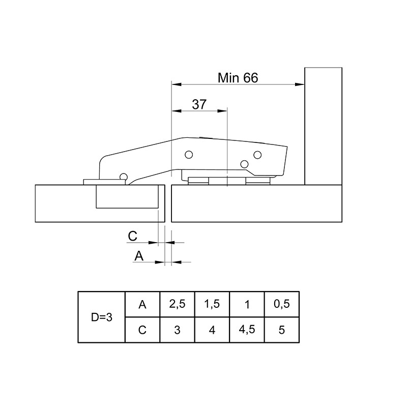 Завіса Clip-on, 95°,Sensys 8669,внутрішня, без пружини, нікель(9088181) Hettich Завіса Clip-on, 95°,Sensys 8669,внутрішня, без пружини, нікель(9088181) Hettich