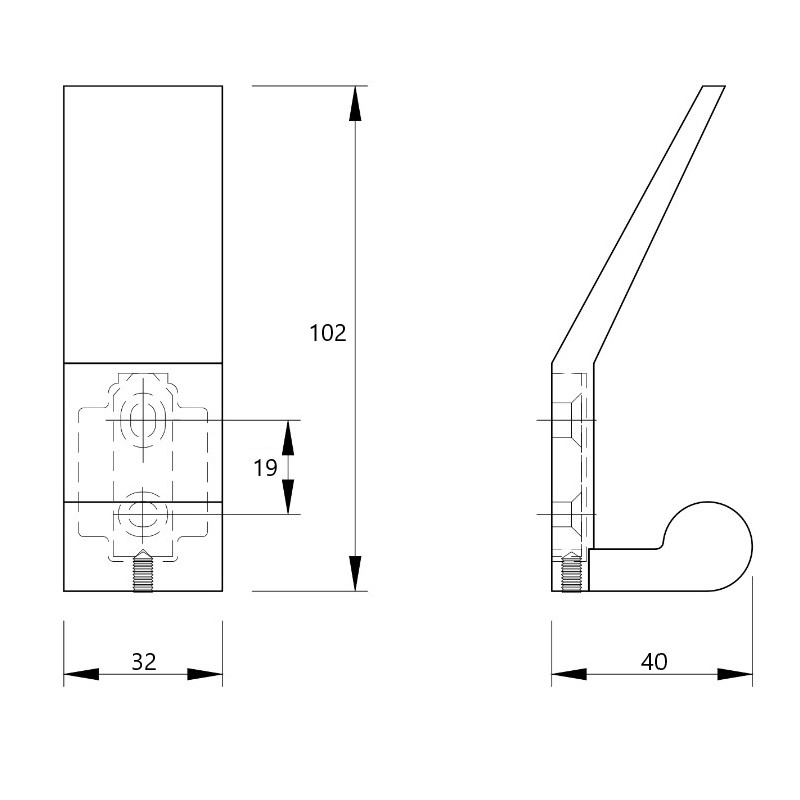 Гачок Marella M 43244.102 хром Гачок Marella M 43244.102 хром