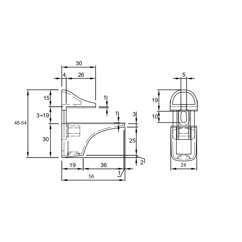Полицетримач Туканчік, матовий нікель