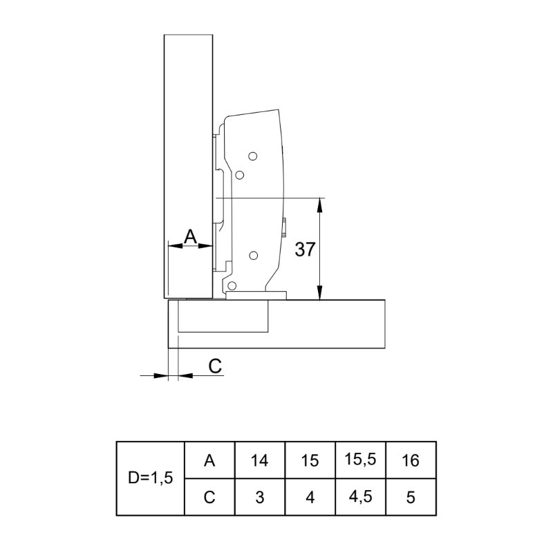 Петля Clip-on, 110°, Sensys 8645i, накладная, с доводч., никель (9071205) Hettich Петля Clip-on, 110°, Sensys 8645i, накладная, с доводч., никель (9071205) Hettich