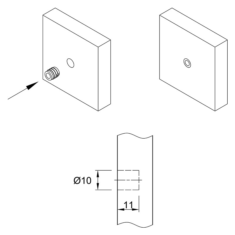 Муфта М6 L=11 D=10, забивна, пластик, нерозтискна, №33 (1004928) Hettich Муфта М6 L=11 D=10, забивна, пластик, нерозтискна, №33 (1004928) Hettich