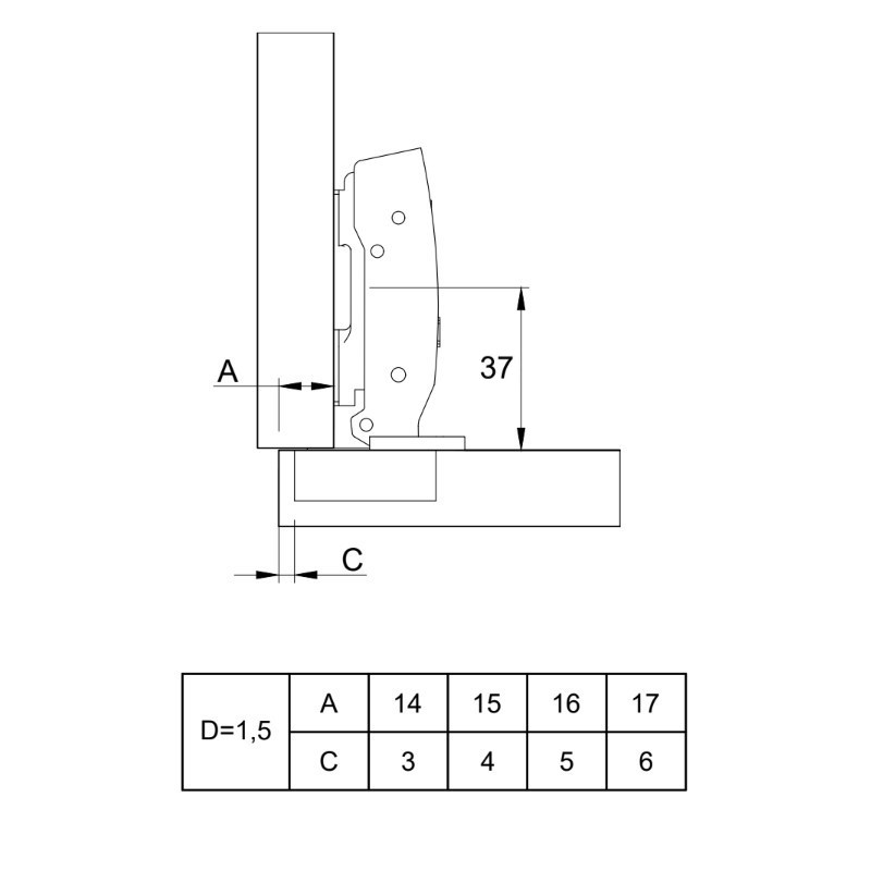 Петля Clip-on, 110°, Sensys 8675, наклад., без пруж., черн. обсид. (9091741) Hettich Петля Clip-on, 110°, Sensys 8675, наклад., без пруж., черн. обсид. (9091741) Hettich